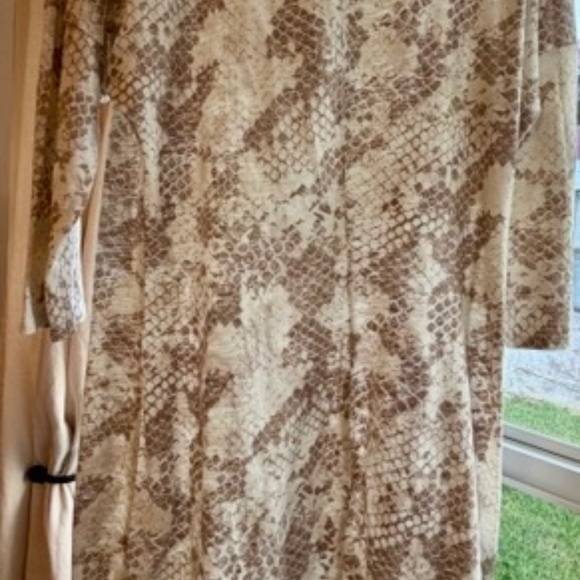 Express Snake Skin dress with 3/4 sleeves. Great condition! - Picture 2 of 3